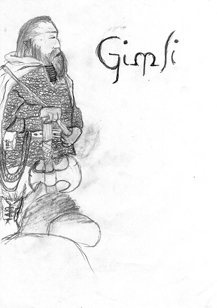 Datei:Gimli der Zwerg bleistift.jpg