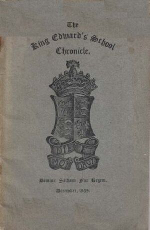 The King Edward's School Chronicle Vol. 25 No. 186 1911.jpg