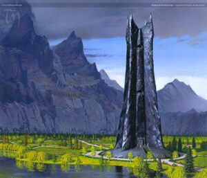 Ted Nasmith – Orthanc in the Second Age.jpg