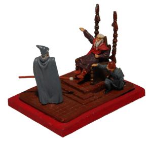 Gandalf Sturmkrähe bei Théoden und Gríma